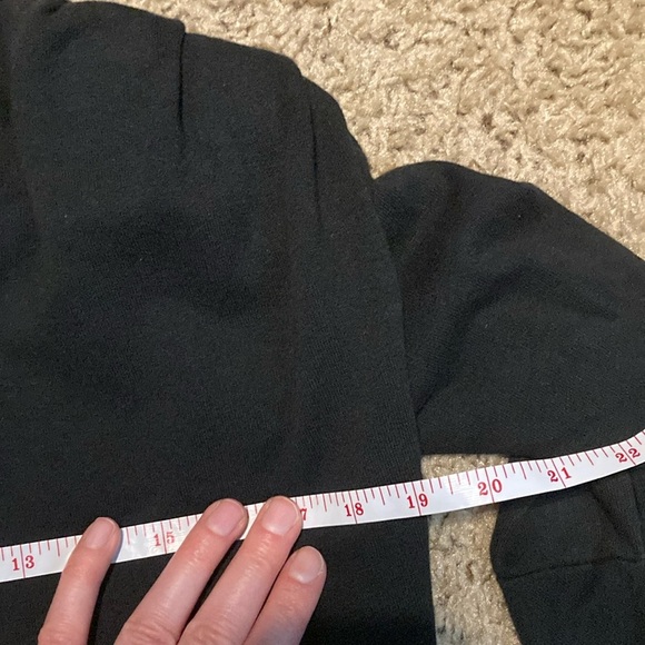 Zara Blue Boxy Crop Sweatshirt with Long Sleeves - Picture 10 of 12